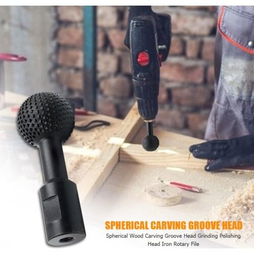 Portable Rotary File Steel Wood Carving Grinding Head Electric Ball-shape Milling Cutter Tools for Carpenter Angle Grinder