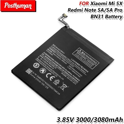 YCDC Xiaomi Mi 5X Phone Batteries