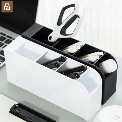 Youpin Fizz Multi-function 4 Grid Desktop Pen Holder Office School Storage Case Desk Pen Pencil Organizer For Office