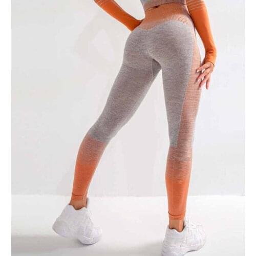 Womens Quick Drying Peach Hip Knitted Tight Sports Pants High Waist Hip Fitness Breathable Soft Lifting Yoga Leggings