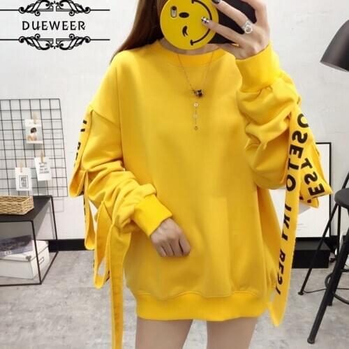 Hoodies Womens Sweatshirt Pullover Women Kawaii Printed Warm Cotton Long Sleeve Oversize Loose Chic Korean Style Trend