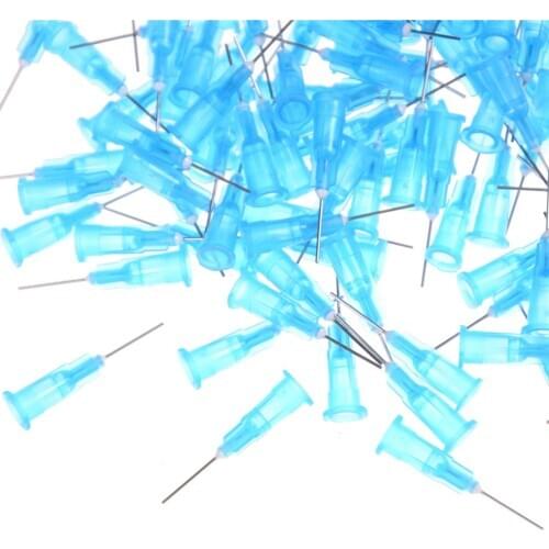 100Pcs/Set Solder Paste Adhesive Glue Liquid Dispensing Needle Welding Fluxes For Welding Tools