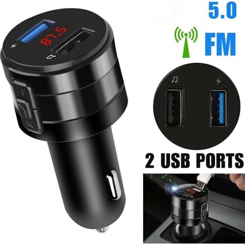 Wireless Bluetooth Car Fm Transmitter Music Player Aux Radio Usb Charging Port Charger