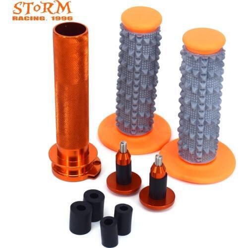 CNC 22MM Throttle Turn Twister Tube bar Ends Cap Plugs Grip For KTM SXF XCF 250 350 450 EXCF XCFW 250 350 XCW450 SXR EXC 400-530