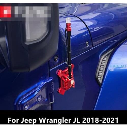 For Jeep Wrangler JL 2018-2021 Antenna with light modified antenna base collar aerospace wire cover short antenna