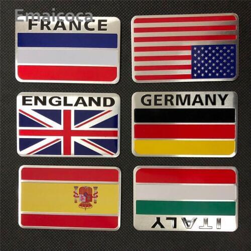 Emaicoca car-styling 3D Aluminum National Flag Case for Subaru Forester Outback Legacy Impreza XV BRZ