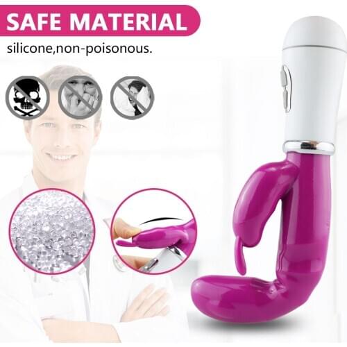 Female12 Speeds G Spot Vibrator Rabbit Clitoral Stimulator Erotic Dildo Vibrator Motors Vagina Massage Adult Sex Toys for Women