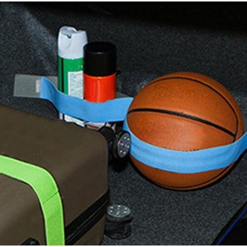 5x20/40/60/80cm Car Trunk Fixed Straps Storage Device Hook and Loop Strong Adhesion Magic Sticker Anti-drop Solid Color Organize