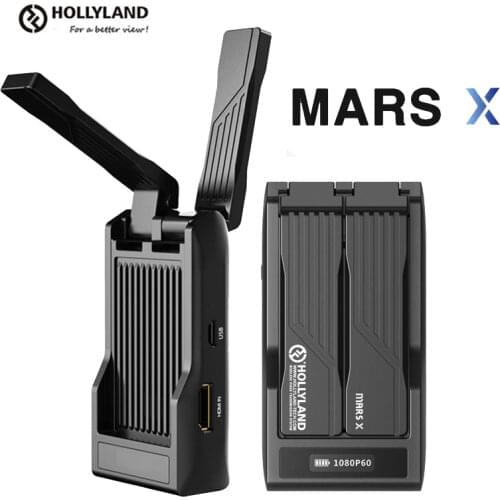 Hollyland Mars X Wireless Video Transmission System 300FT Image Transmitter Receiver HD 1080P Video for Smartphone DSLR Cameras