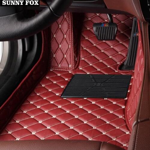 Car floor mats made for Toyota Highlander Land Cruiser 200 5D full cover car styling rugs carpet case liners (2007-)