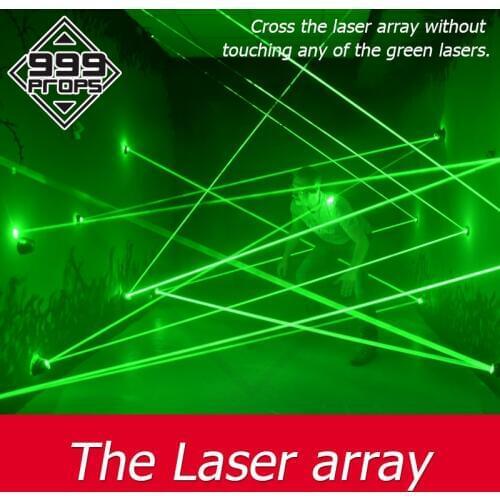 Green laser maze for escape room game laser array accross laser room escape laser devices 999PROPS