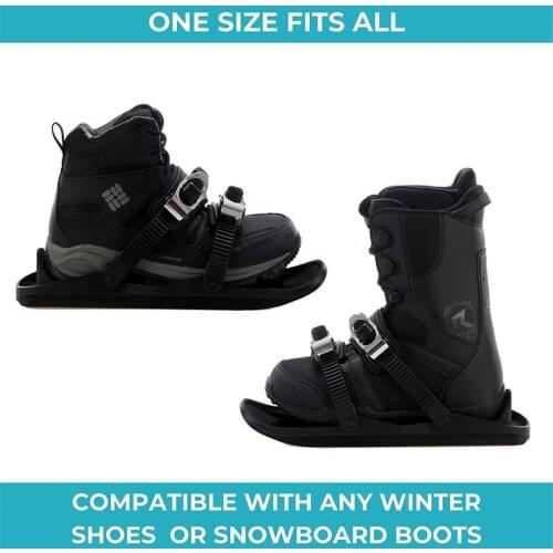 Snowfeet Mini Ski Skates Ski Supplies Adjustable Bindings Skiboard Snowblades Portable Skiing Shoes Snow Board Dropshipping