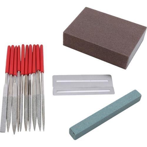 Guitar Bridge Groove Grinding File Set High Quality Simple Easy To Use Repair Accessories Exquisite Convenient Portable Tool