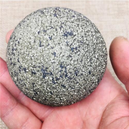 6cm Natural pyrite iron gallstone chalcopyrite teaching mineral specimen