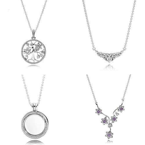 New High Quality Genuine 100% S925 Sterling Silver Medium Petite Memories Pendant Locket Necklace And Pendant Jewelry