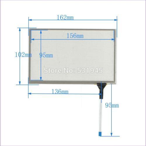 ZhiYuSun NEW 7.1inch Touch Screen 4 wire resistive USB touch panel overlay kit 162*102 TOUCH SCREEN FOR AT070TN83
