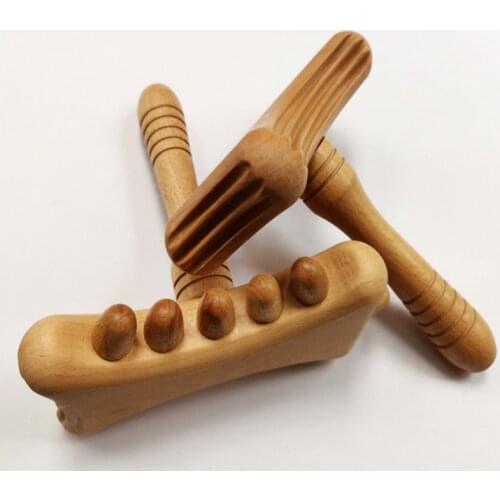 New Wooden Guasha Massage Scraper Pressure Therapy Acupoint Massager Full Body Relax Health Care Handle Massage Scrap Stick