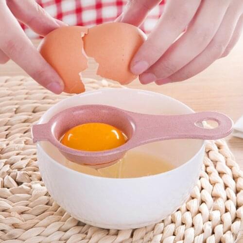 Plastic Wheat Stalk Egg Yolk Separator Protein Separation Tool White Yolk Sifting Filter Divider Egg Tools Kitchen Accessories