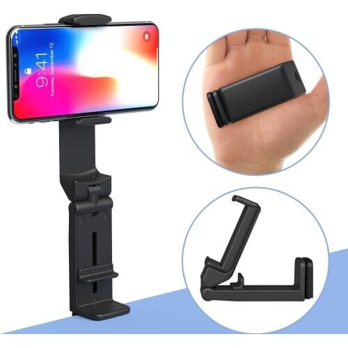 Fimilef Phone Stand 360 Degree Rotating in Flight Cell Phone Media Holder for Travel, Home Workstation, Desk, and Gym Workouts