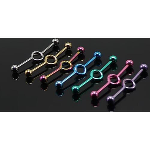 1PC Stainless Steel Ear Industrial Piercing Women Cartilage Earrings Anti-allergic Fashion Body Jewelry