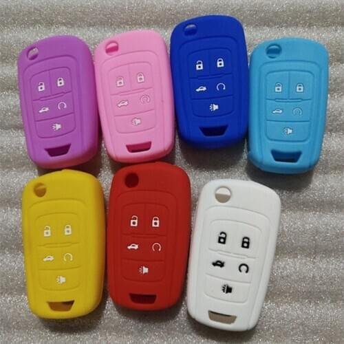 5 Buttons Silicone Key Remote Case Cover For Chevrolet Cruze Aveo Sonic Volt Buick Fob