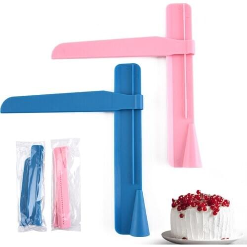 Cake Scraper Spatulas Cake Edge Smoother Cream Decorating DIY Bakeware Tableware Kitchen Convenient Adjustable Cake Tool