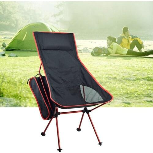 Beach Travel Fishing Chair Backrest Lightweight Folding Chair Outdoor Portable Backpacking Camping Deck Chairs for Hiking