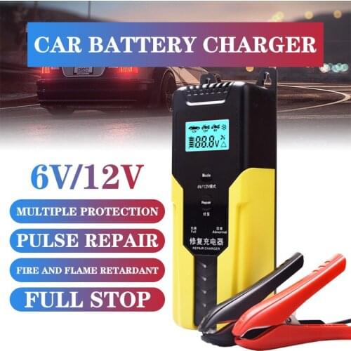 12V Battery Charger for Car Motorcycle Moto Trickle Charging Smart Maintainer 12 Volts Fully Automatic Pulse Desulfator