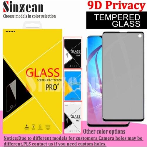 100pcs For Samsung A12/A22/A32/A42/A52/A72/A82/A92/A10/A20/A30/A40/A50/A70 9D Full Glue Privacy Tempered Glass Screen Protector