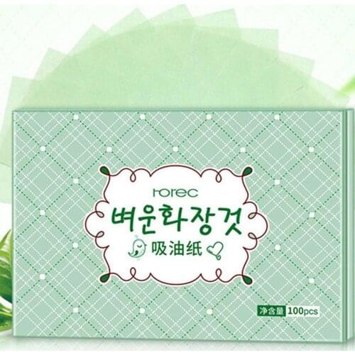 100pcs Face Oil Blotting Paper Wipes Facial Cleanser Oil Control Shrink Pore Face Cleaning Tool