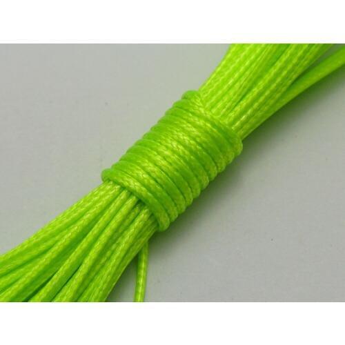 100 Yards Neon Green Korean Waxed Cord String Thread 1mm for Bracelet Necklace