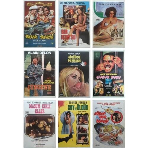 42style Choose 1975s Vintage Movie Art Film Print Silk Poster for Your Home Wall Decor 24x36inch