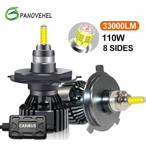 2PCS 33000LM 110W Car Headlight Bulb H7 LED H4 H11 Canbus LED H8 HB4 HB3 9005 9006 D1S D2S H1 LED lamp Fog lights 6000K 12V