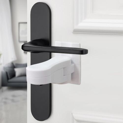 Door Lever Lock for Home Universal Professional Children Kids Safety Doors Handle Locks Baby Anti-open Protection Device 95AE