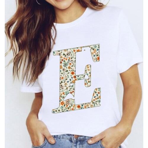 Summer New Letters Cartoon T-shirt Harajuku Style Graphic Tshirt 90s Round Neck T Shirt Fashion Basic Aesthetic Ladies Tee shirt