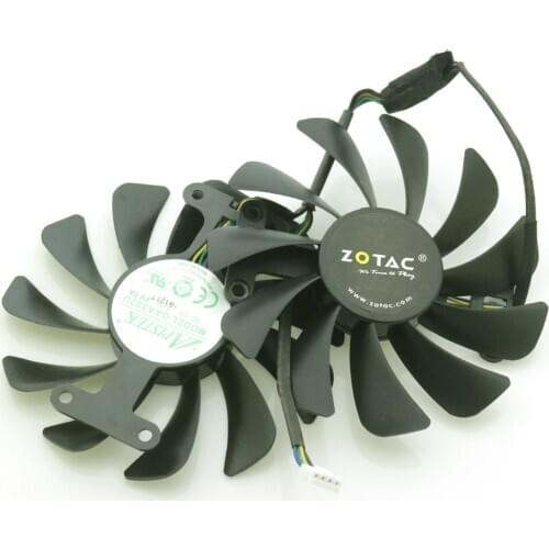 GAA8S2U - PFTA 95mm 24*72mm DC12V 0.45A VGA Fan For ZOTAC GTX1070 1070Ti 1080 AMP ED Graphics Card Cooling Fan