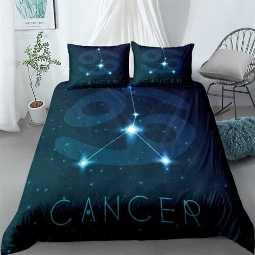 3D Constellation Duvet Cover Set King Queen Double Full Twin Single Size Bed Linen Set