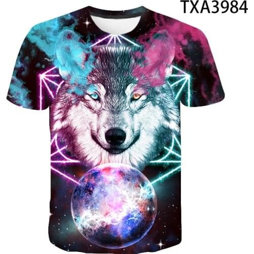 Summer 2021 New 3D Printed T-shirt Animal Print Mens T-shirt Print Casual T-shirt O-neck Hip Hop Short Sleeve Size XXS-10XL