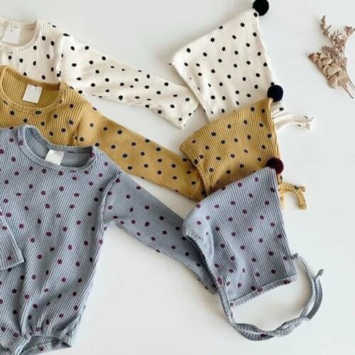 Menoea Autumn Baby Boy Girls Rompers with Hat Suit Fall Long Sleeve Newborn Baby Summer Spring Clothing Infant Clothes Jumpsuit