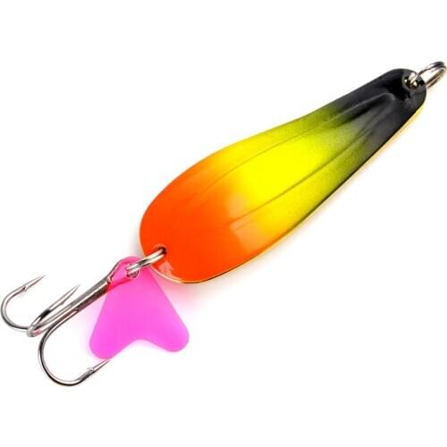 FTK Double Spoon Lure Metal Fishing Lures 24g 28g 35g With Treble Hook Pike Spinner Bait Jigging Hard Bait For Carp Fishing