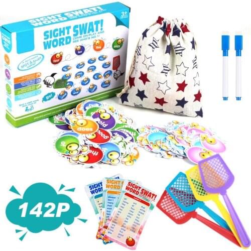 Montessori Spelling Words Educational Toys Rainbow Vocabulary Card Color Cognition Board Game Preschool Education Puzzle Toys