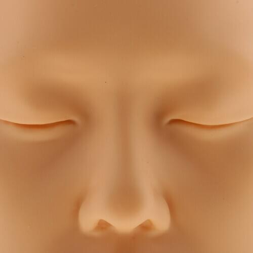 Soft Silicone Eyelash/Makeup/Massage Practice Training Mannequin Head