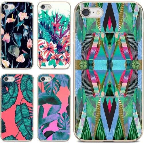 For Huawei Y6 Y5 2019 For Xiaomi Redmi Note 4 5 6 7 8 Pro Mi A1 A2 A3 6X 5X 7A Soft Skin Case Hibiscus flowers silk leaves