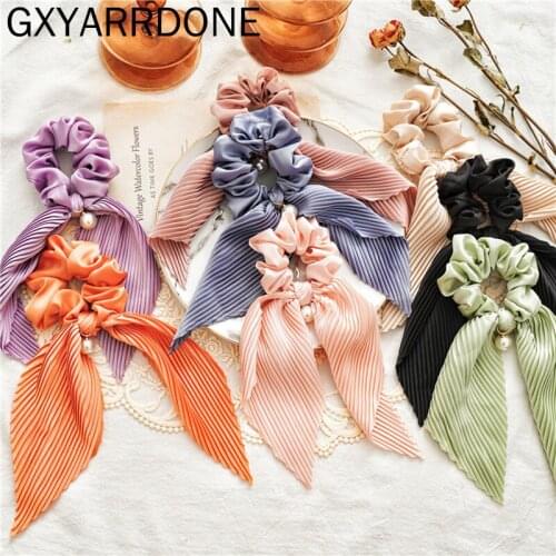 2021 New Pearl Headband Satin Fabrics Frilly Luxury Designer Hair Accessories Opaska Do Wlosow Hairbands for Women Headdress