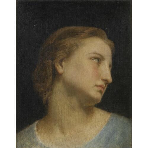 Handmade Oil painting reproduction Study of a Womans Head by William Bouguereau