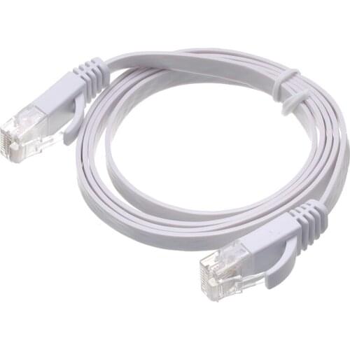 Networking Ethernet Cables CAT6 Flat UTP Ethernet Network Cable For Computer Router Laptop RJ45 Patch LAN Router Computer Cable