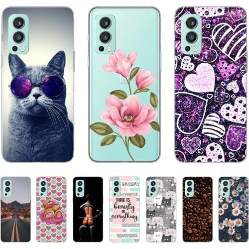 Silicon Case for OnePlus Nord 2 5G Tpu Clear Shell Phone Case 6.43inch Transparent 360 Full protection shockproof Soft Bumper