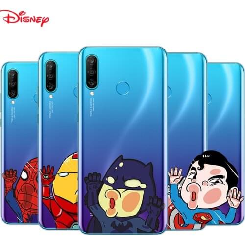 TPU Silicone Cover Marvel Cartoon Heros For Huawei P40 P30 P20 Pro P10 P9 P8 Lite E Plus 2019 2017 Phone Case