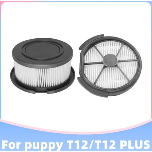 Replacemnet Front and Rear HEPA Filter Set for Puppyoo T12 / Plus / Pro / Mate Cordless Vacuum Cleaner Spare Parts Accessories