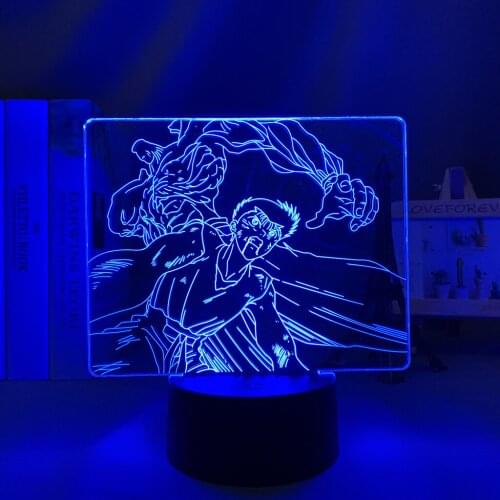 Manga YuYu Hakusho Led Lamp for Child Bedroom Decor Night Light Birthday Gift Room Table Anime 3d Light YuYu Hakusho